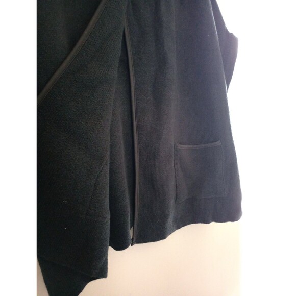 APT. 9 Black Riding Cape Closed Knit Neck Clasp and Buttons One Size Fits Most - Picture 4 of 10